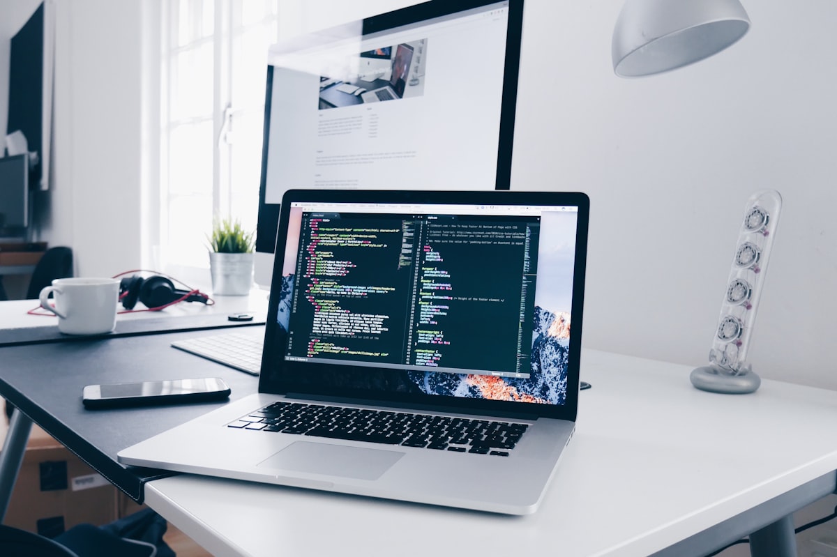 Web development screens showing React and Next.js dashboards